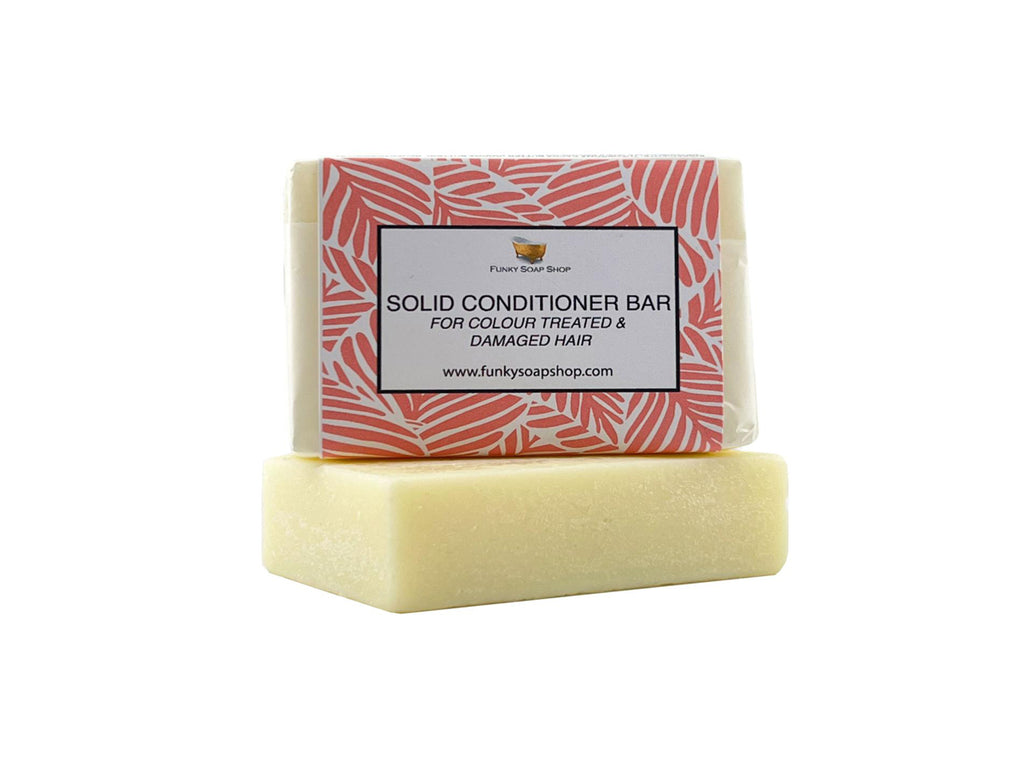 Solid Conditioner Bar For Colour Treated & Damaged Hair - Funky Soap Shop