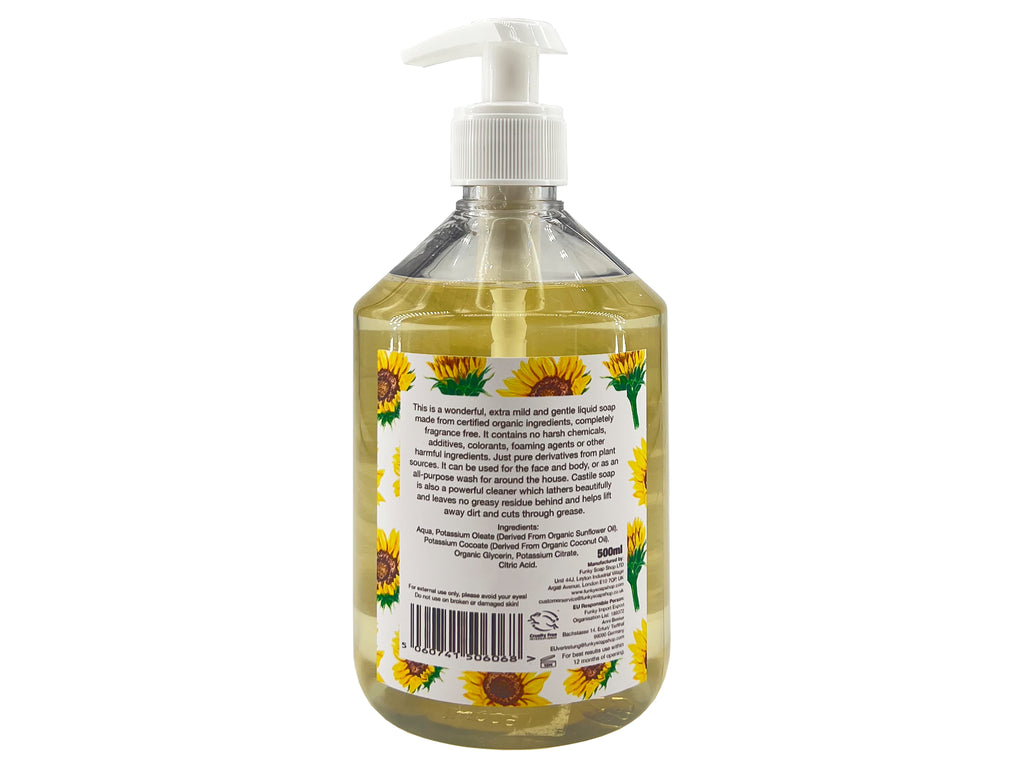 Organic Liquid Castile Soap Unscented - Funky Soap Shop