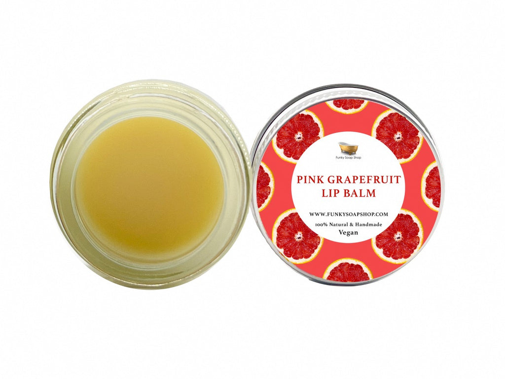Pink Grapefruit Lip Balm - Funky Soap Shop