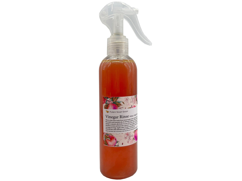Vinegar Rinse For White/Bright Hair, 100% Natural And Free Of Chemicals, 250ml - Funky Soap Shop