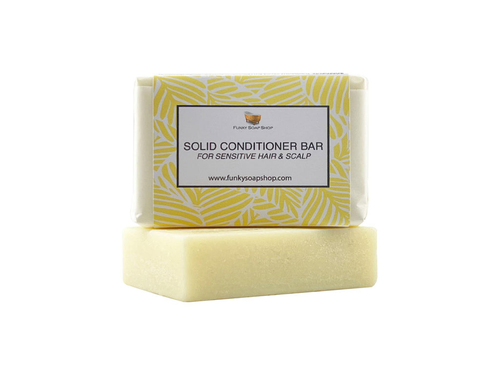 Solid Conditioner Bar For Sensitive Hair And Scalp - Funky Soap Shop