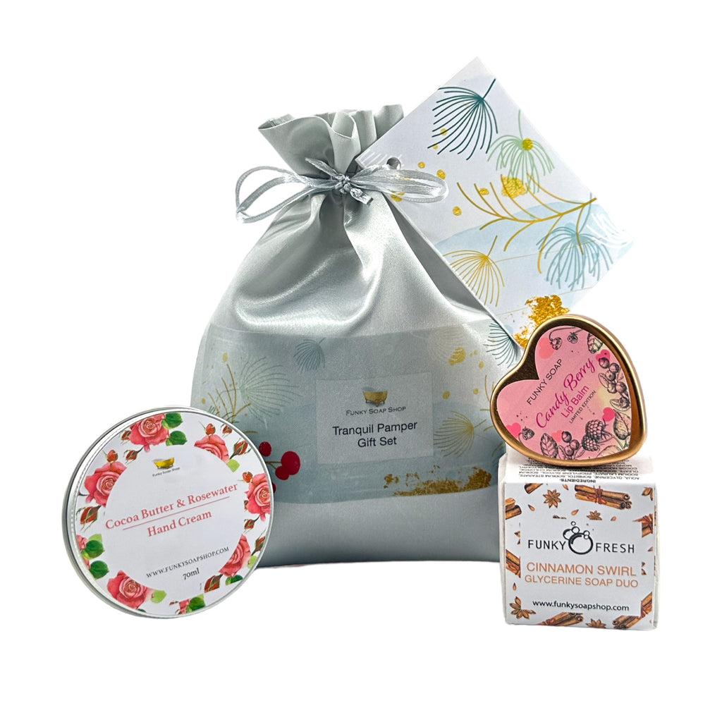 Tranquil Pamper Pouch Gift Set - Funky Soap Shop