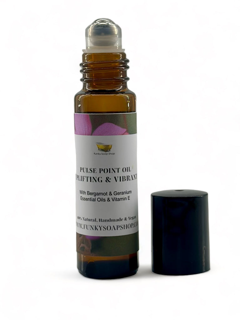 Pulse Point Oil Roll-On Uplifting & Vibrant - Funky Soap Shop
