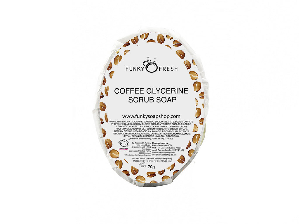 Coffee Glycerine Soap infused Coffee Grounds - Funky Soap Shop