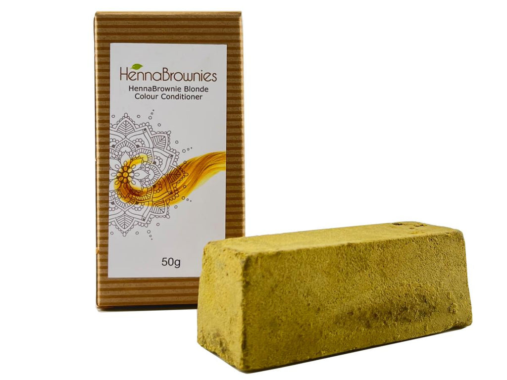 HennaBrownies Blond Colour Conditioning Hair Dye - Funky Soap Shop