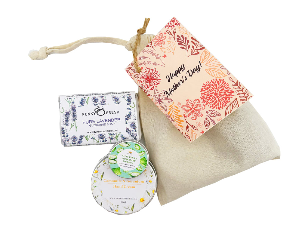 Mother's Day Gift "Soothing Herbal Gift Pouch" - Funky Soap Shop