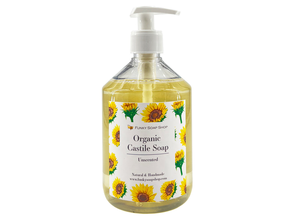 Organic Liquid Castile Soap Unscented - Funky Soap Shop