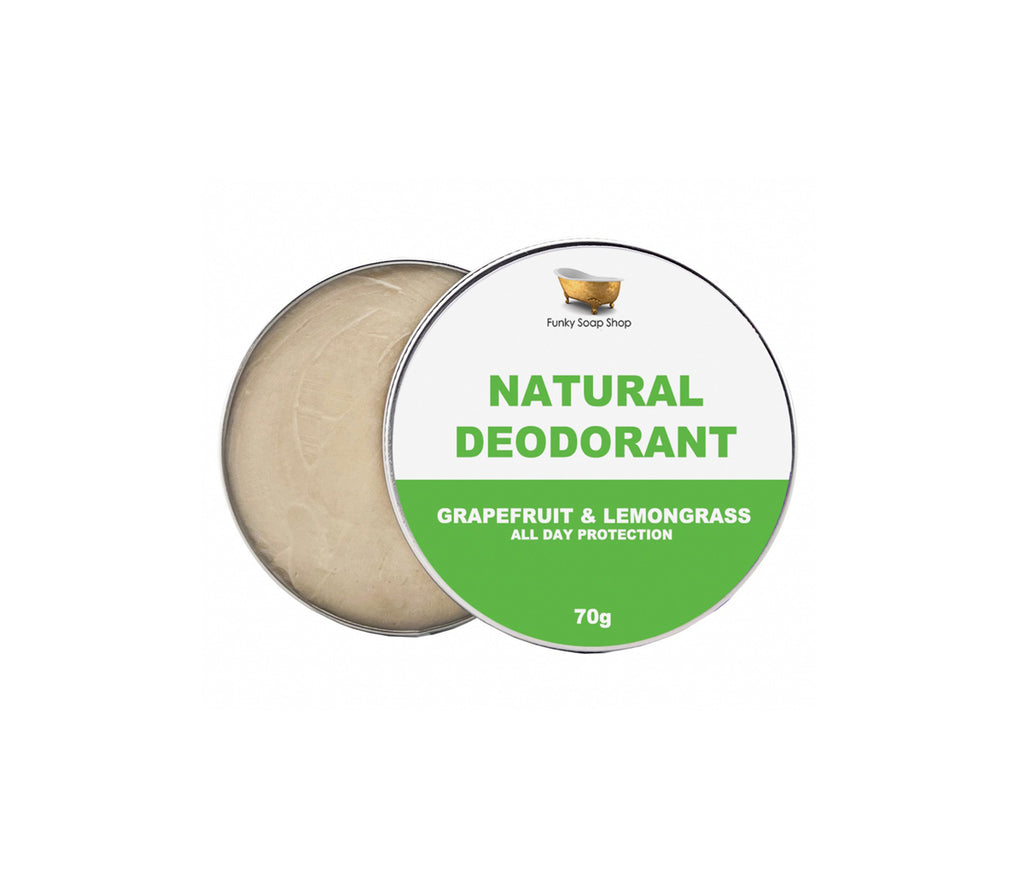 Natural Deodorant - Grapefruit & Lemongrass - Funky Soap Shop
