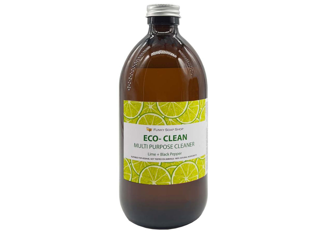 Eco- Clean Liquid Soap with Black Pepper & Lime - Funky Soap Shop