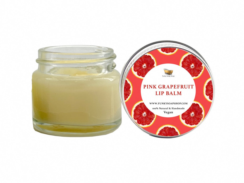 Pink Grapefruit Lip Balm - Funky Soap Shop