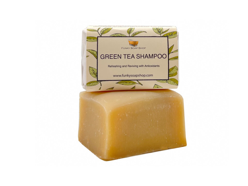 Green Tea Shampoo Bar - Funky Soap Shop