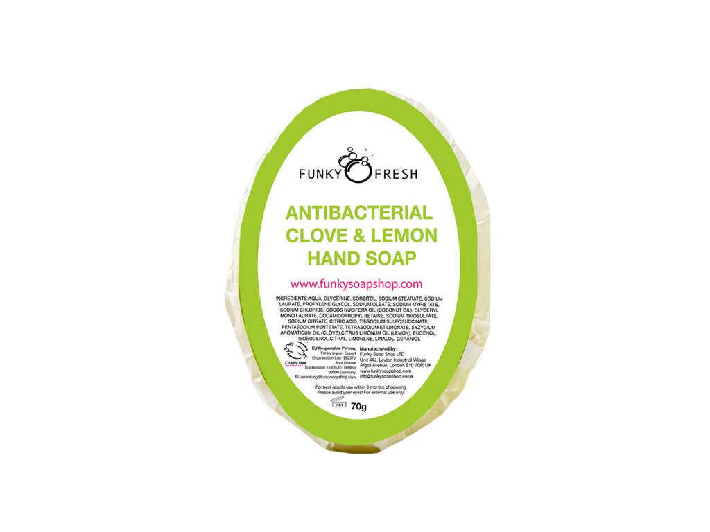 Antibacterial Clove & Lemon Hand Soap - Funky Soap Shop