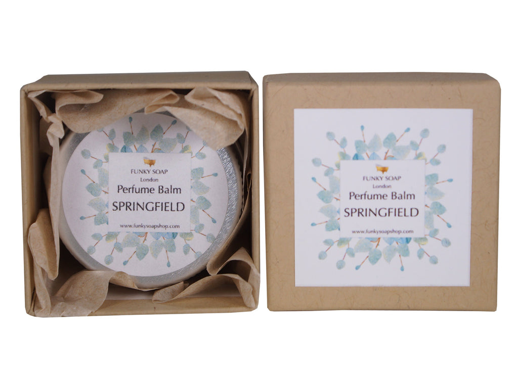 SPRINGFIELD Perfume Balm, 100% Natural & Handmade, 5g - Funky Soap Shop