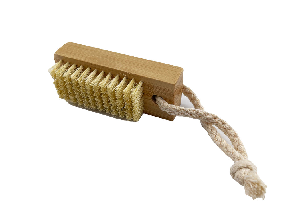 100% Bamboo Square Nail Brush, Vegan - Funky Soap Shop