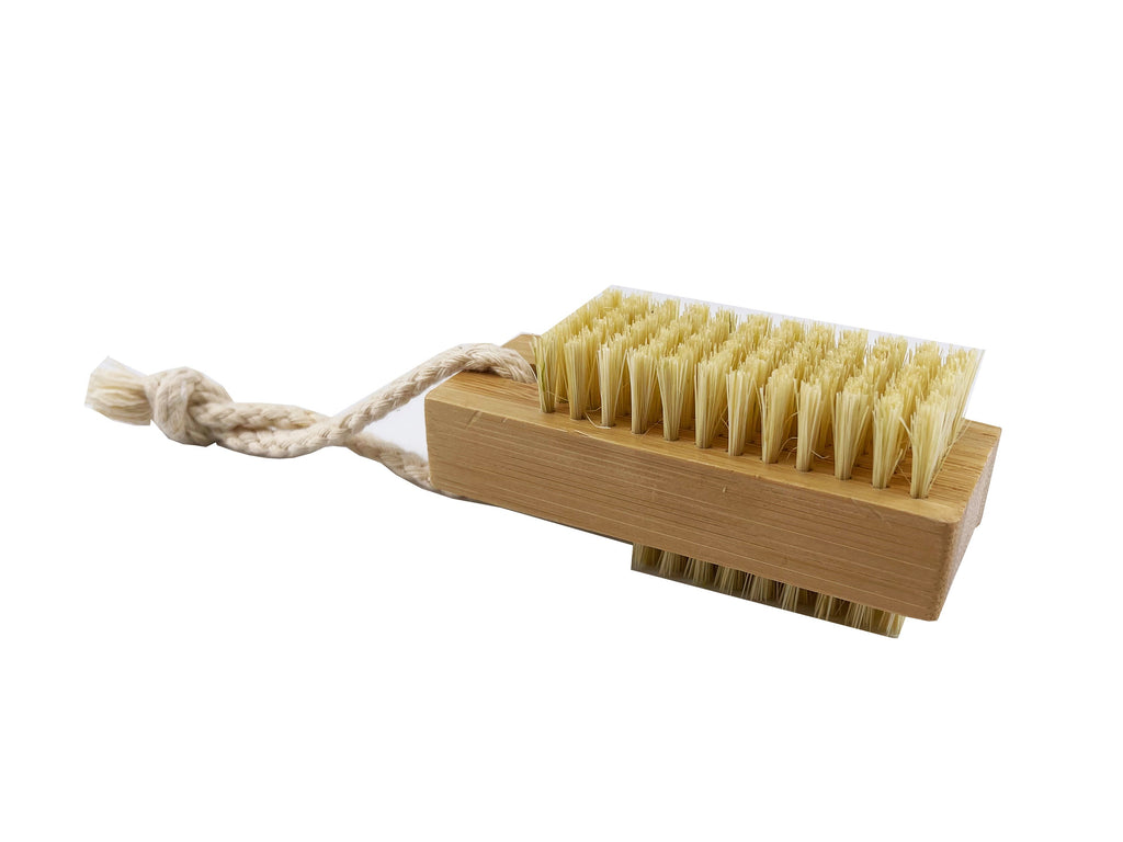100% Bamboo Square Nail Brush, Vegan - Funky Soap Shop