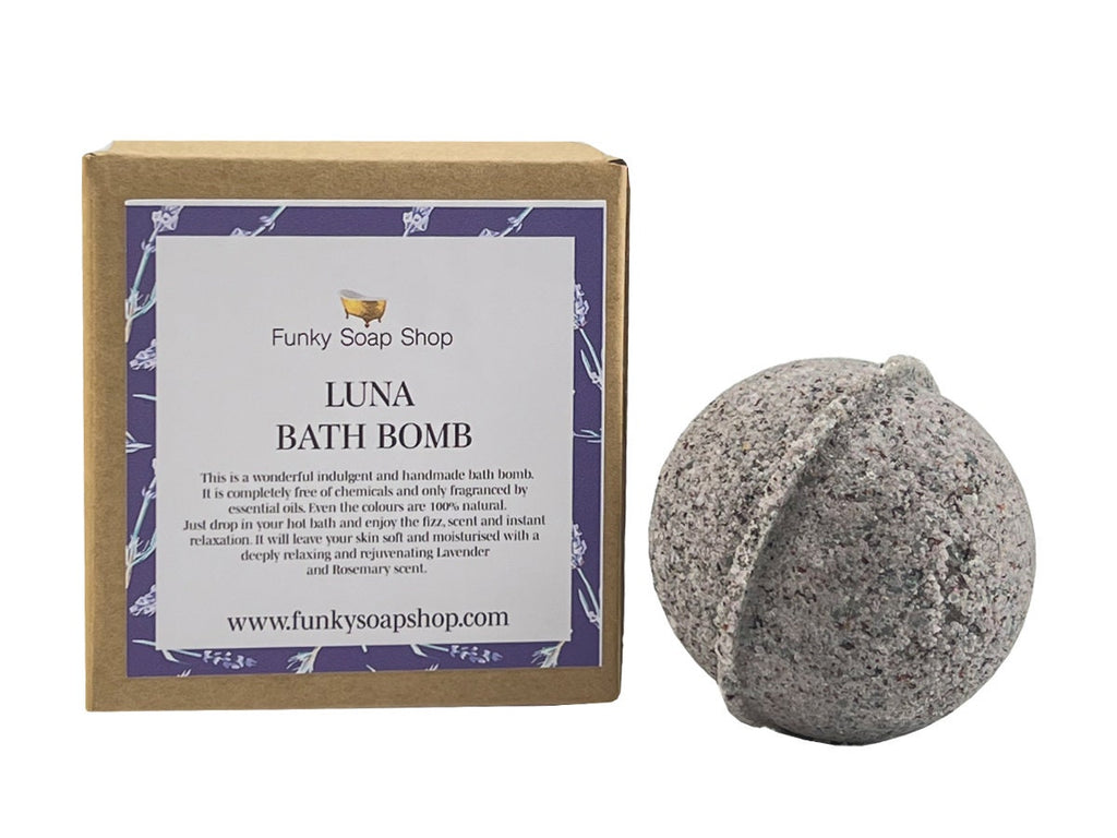 LUNA Soothing Herbal Bath Bomb - Funky Soap Shop