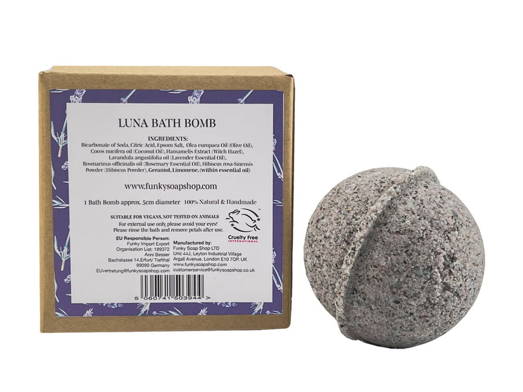 LUNA Soothing Herbal Bath Bomb - Funky Soap Shop
