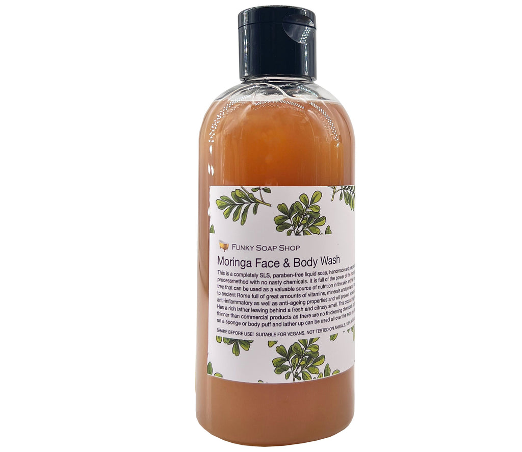 Moringa Face & Body Wash - Funky Soap Shop