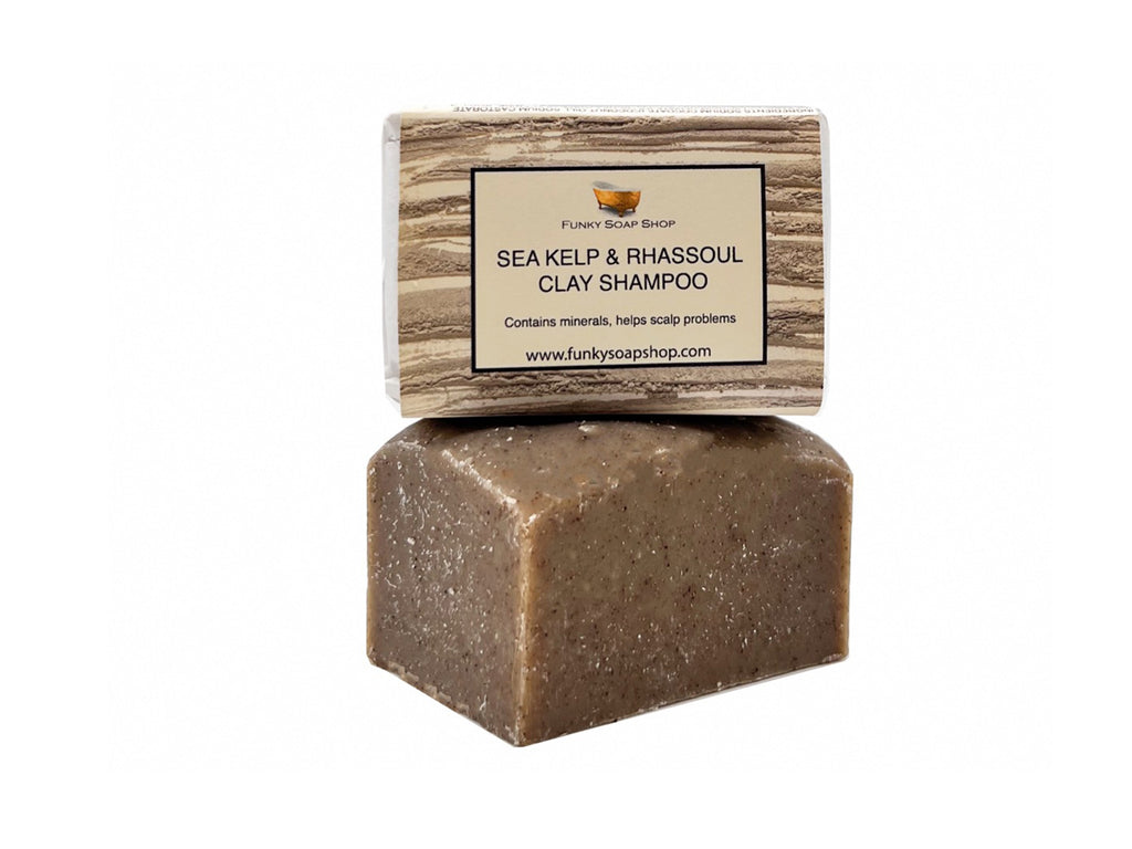 Sea Kelp & Rhassoul Clay Shampoo - Funky Soap Shop